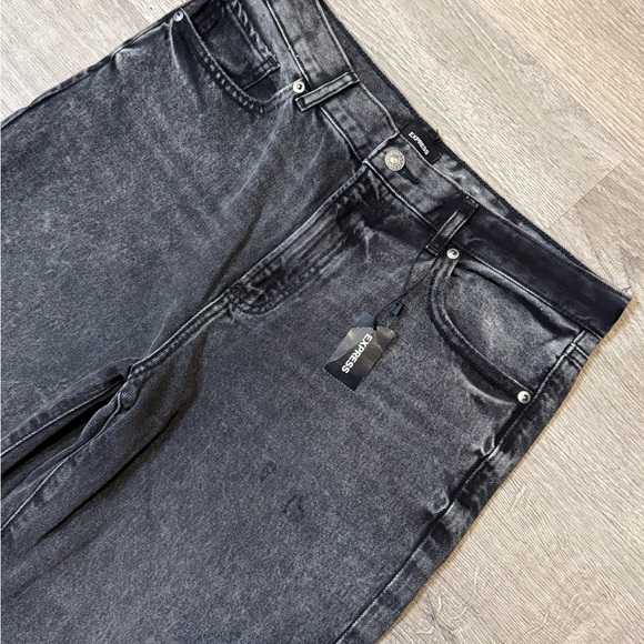 •EXPRESS• HIGH RISE STRAIGHT ANKLE JEANS - Picture 3 of 8